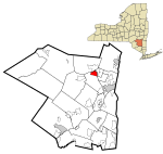 Ulster County New York incorporated and unincorporated areas West Hurley highlighted